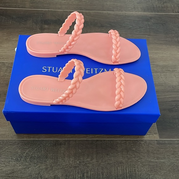 Stuart Weitzman Semi Shine Rubber Sandals - Picture 3 of 6